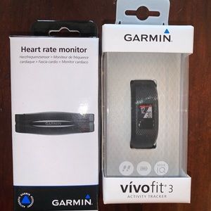 Garmin Vivofit3 activity watch & heart rate strap